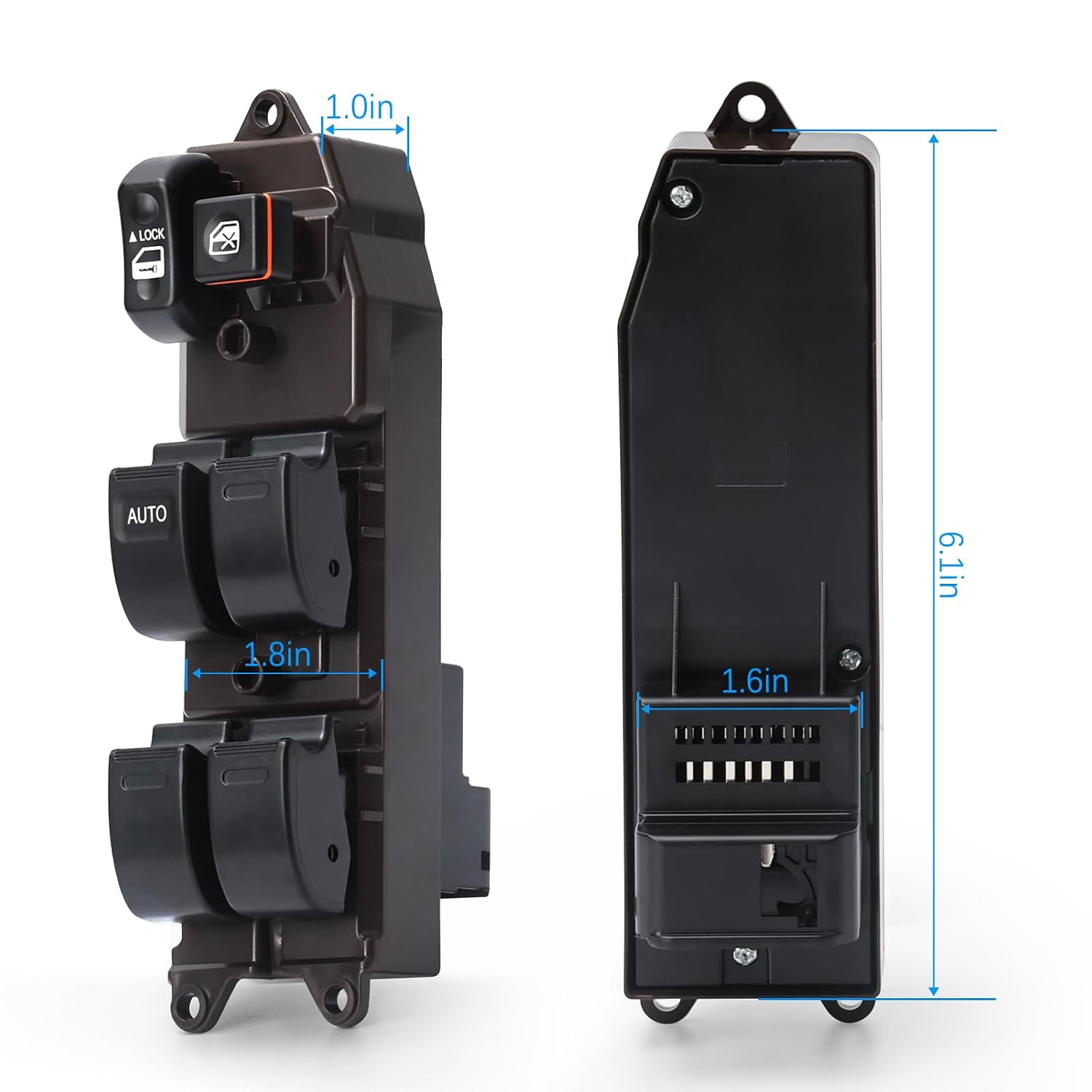 Power Master Window Switch Front Left Driver Side Compatible with 02-06 Toyota Camry,03-08 Corolla, 2003-2008 Matrix,04-09 Sienna,05-07 Tacoma,04-06 Scion xA,xB, Replace OE 84820AA070 901-705