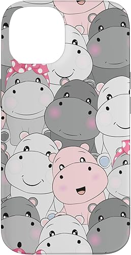 Miniatura 4 de Funda para iPhone 12 Pro Max con diseño de hipopótamo sin costuras para mujer