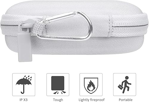 Miniatura 5 de co2CREA Carcasa rígida de repuesto para Logitech Pebble M350 M355 i345 i345 mouse inalámbrico Bluetooth (funda blanca apagada, para mouse Pebble)