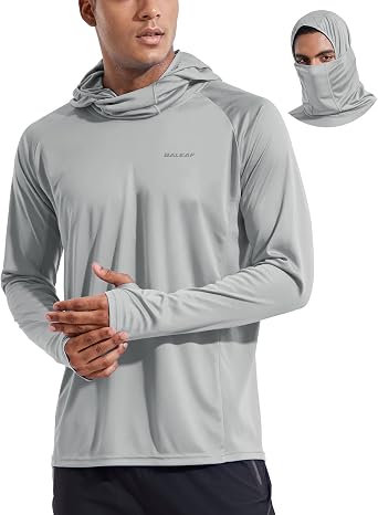 BALEAF Men's Long Sleeve Hoodie Shirts 