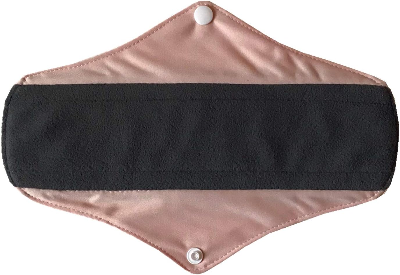 5 Pieces Charcoal Bamboo Mama Cloth/ Menstrual Pads/ Reusable Sanitary Pads (Light pink, Regular (10 inch)) image 4