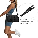 Small Gym Bag 35cm for Women Men Mini Duffel Bag for Travel Sports Lightweight Carrying Bag, Black, 35 cm x 20 cm x 20 cm, Small Bag