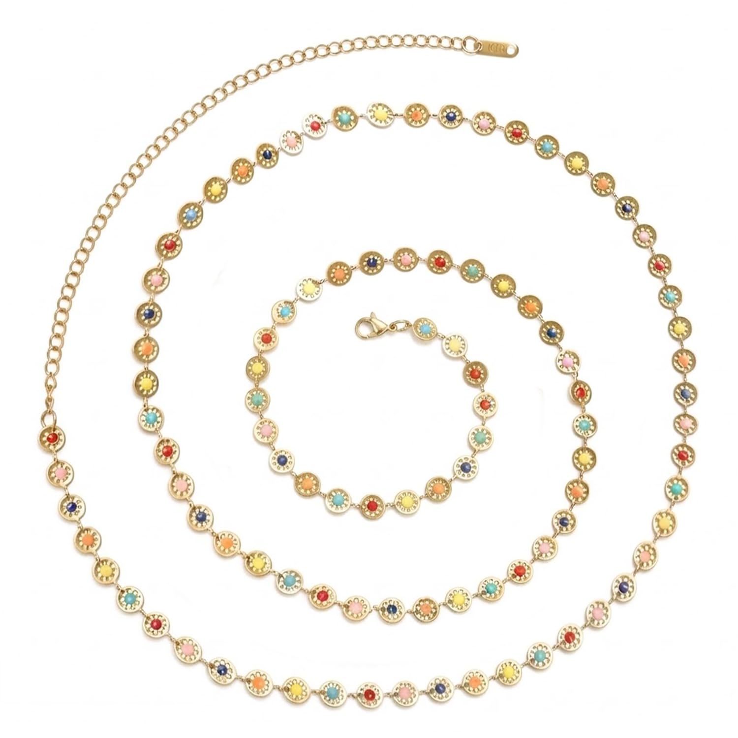 Multicolor Ethnic Belly Chain Kamarband for Women & Girls | Gold Plated | Crystals Studded | Festive Bridal Jewellery | Anniversary Birthday Gift for Her-image-41