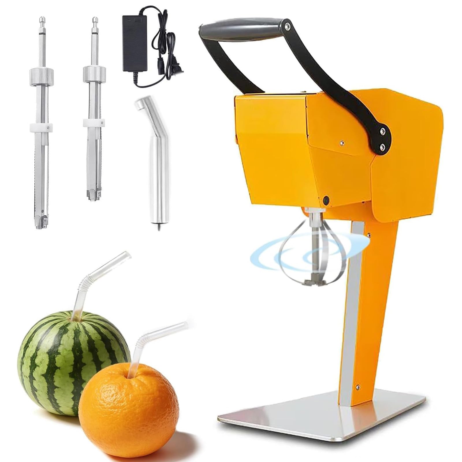 Presse Agrumes électrique, Extracteur De Jus Commercial en Acier Inoxydable, Facile à Nettoyer, Pas Besoin De Peler, Idéal pour Les Magasins De Jus Et Les Restaurants
