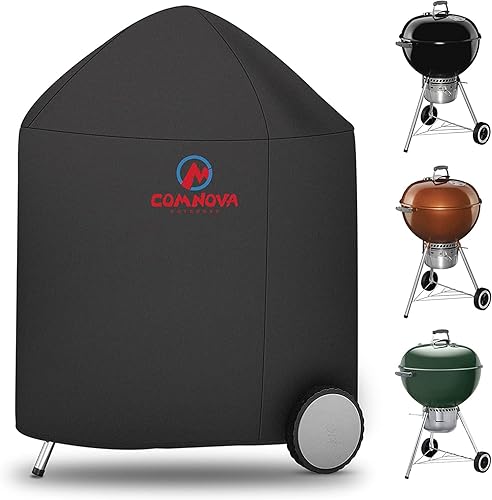 Comnova - Cubierta para parrilla de carbón 7153 para parrilla de carbón Weber de 26 pulgadas, cubierta resistente e impermeable 600D para parrilla