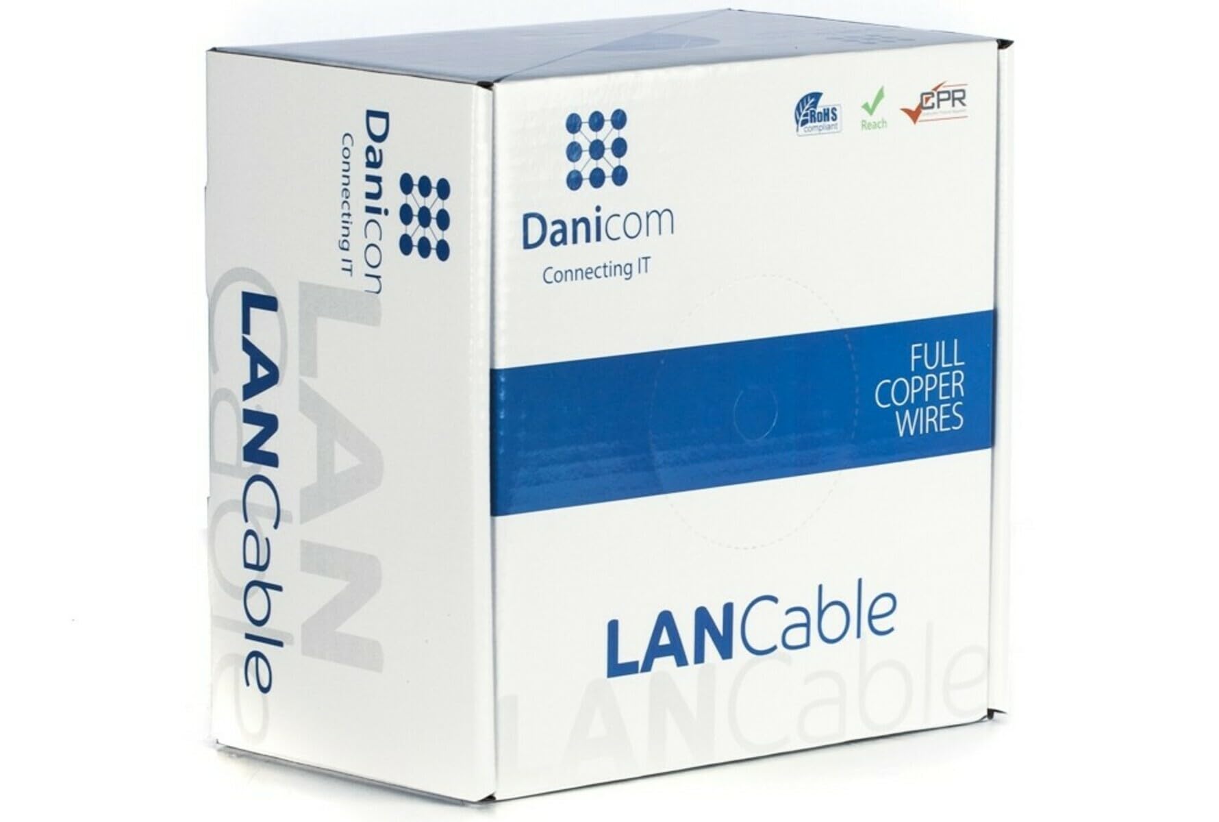 Cat6 FTP 100m - Cable de red de PVC (Fca) PoE, 100% cobre, Ethernet, LAN, cable de conexión, cable de datos, RJ45, gris, PVC, para redes, conmutadores, routers, módems