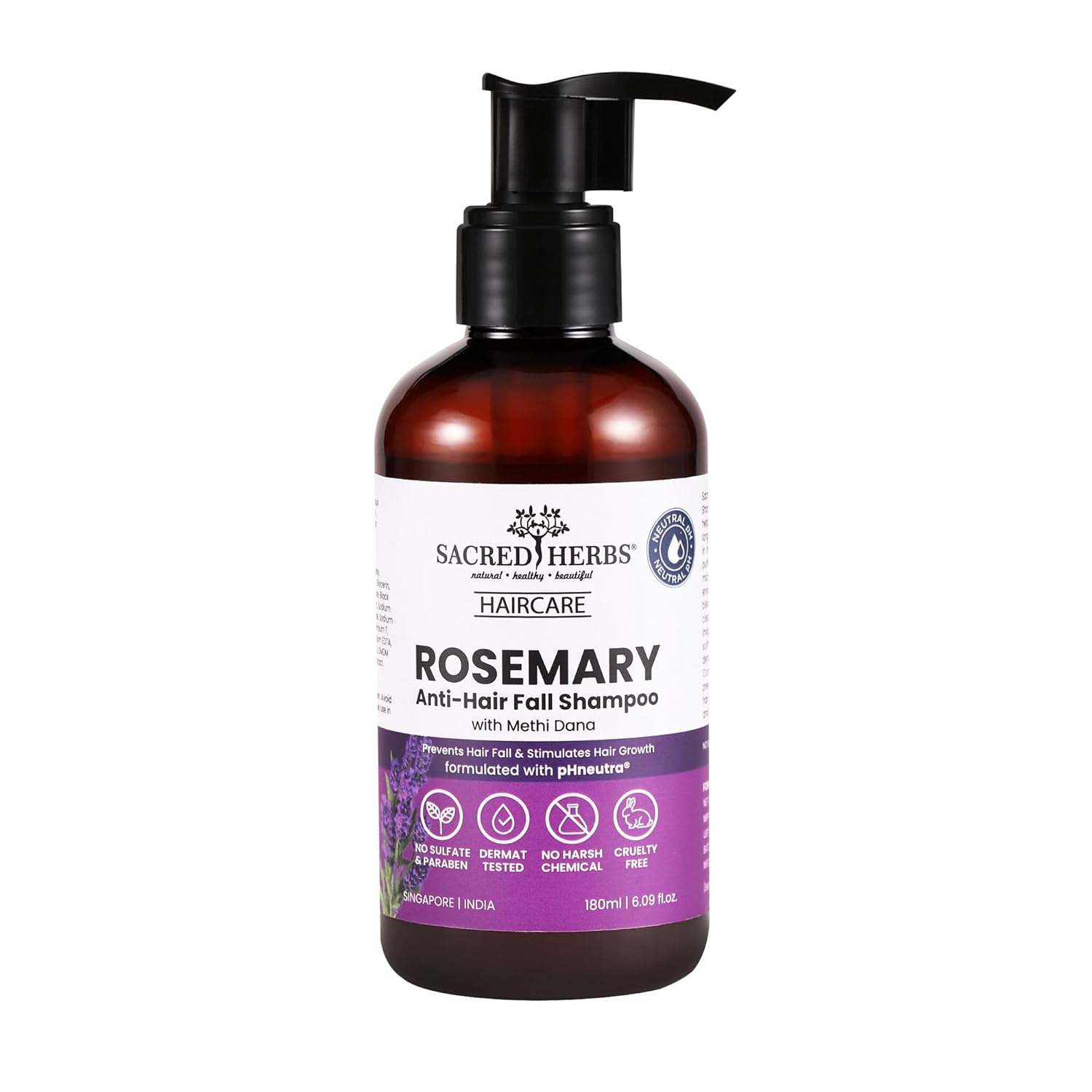 Buy Sacred Herbs Rosemary Anti Hair Fall Shampoo with Rosemary & Methi