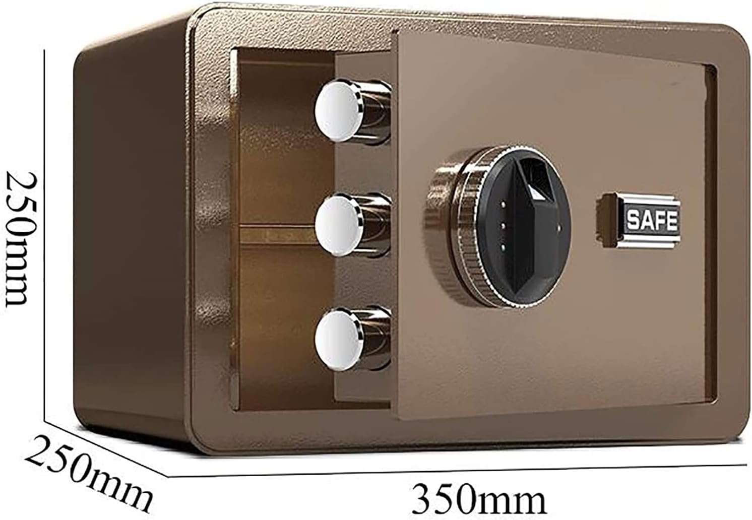 Steel Security Safe with Programmable Keypad - Secure Cash - Black (Color : A) (B)