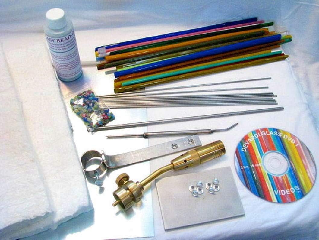 Lampworking, Blowing, Beadmaking COE 104 Beginner Starter Kit - Basic