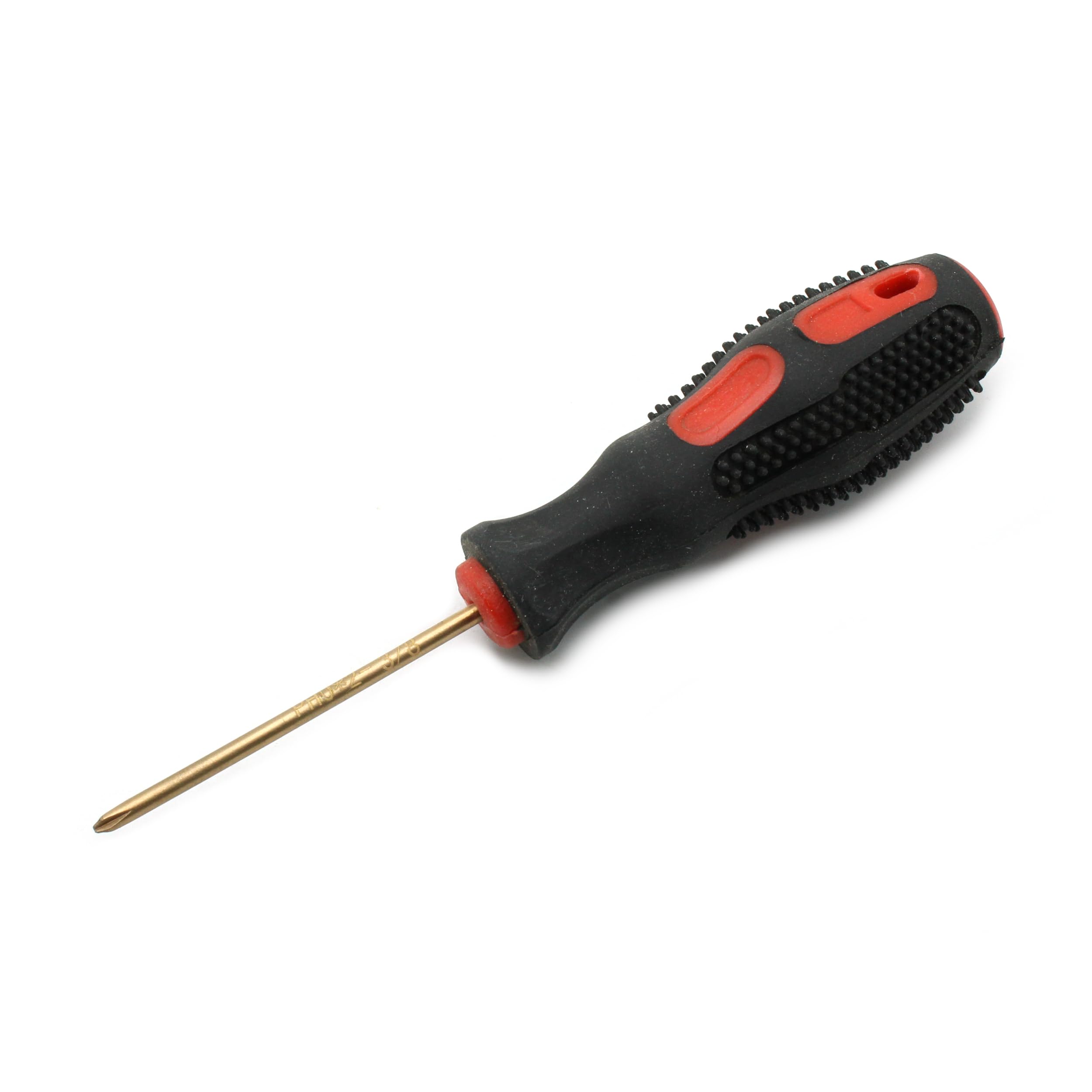 TMAX Non-Sparking PH0 Phillips #0 Screwdriver, Beryllium Bronze Copper Non Spark, 2-3/8 Inch (60mm) Working Length, 6inch (150mm) Total Length, Spark