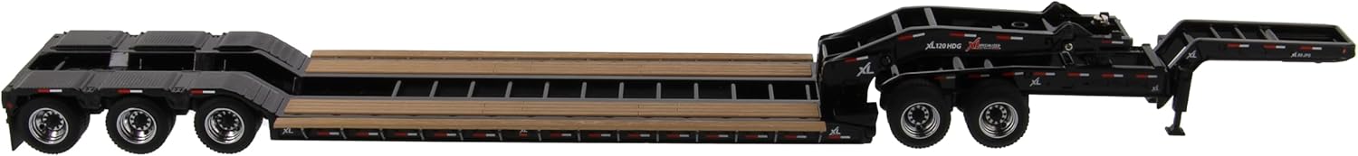 Diecast Masters XL 120 Low-Profile HDG Outrigger Style Trailer with Jeep and 2 Boosters Transport Series 1/50 Diecast Model 91033