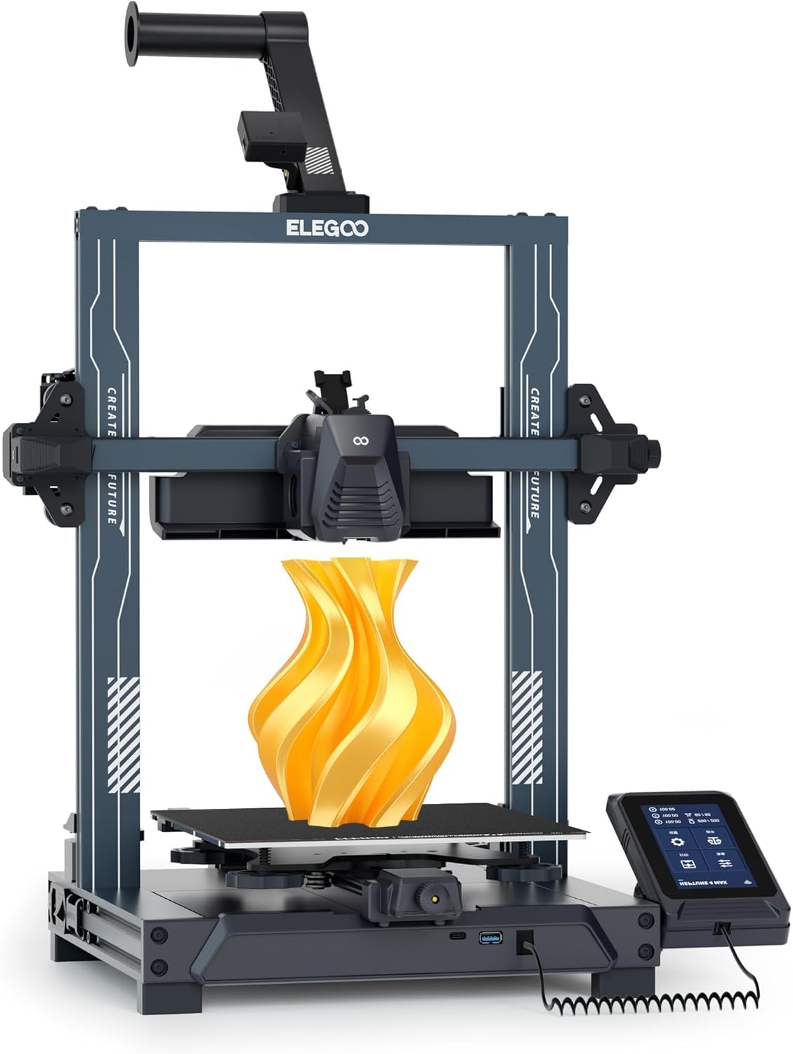 ELEGOO Neptune 4 Pro 3D Printer with Large Build Volume, High-Speed Printing up to 500mm/s, Direct Drive Extruder, Auto Bed Leveling, Silent Operation, and Precision FDM Technology for Professionals-image-26