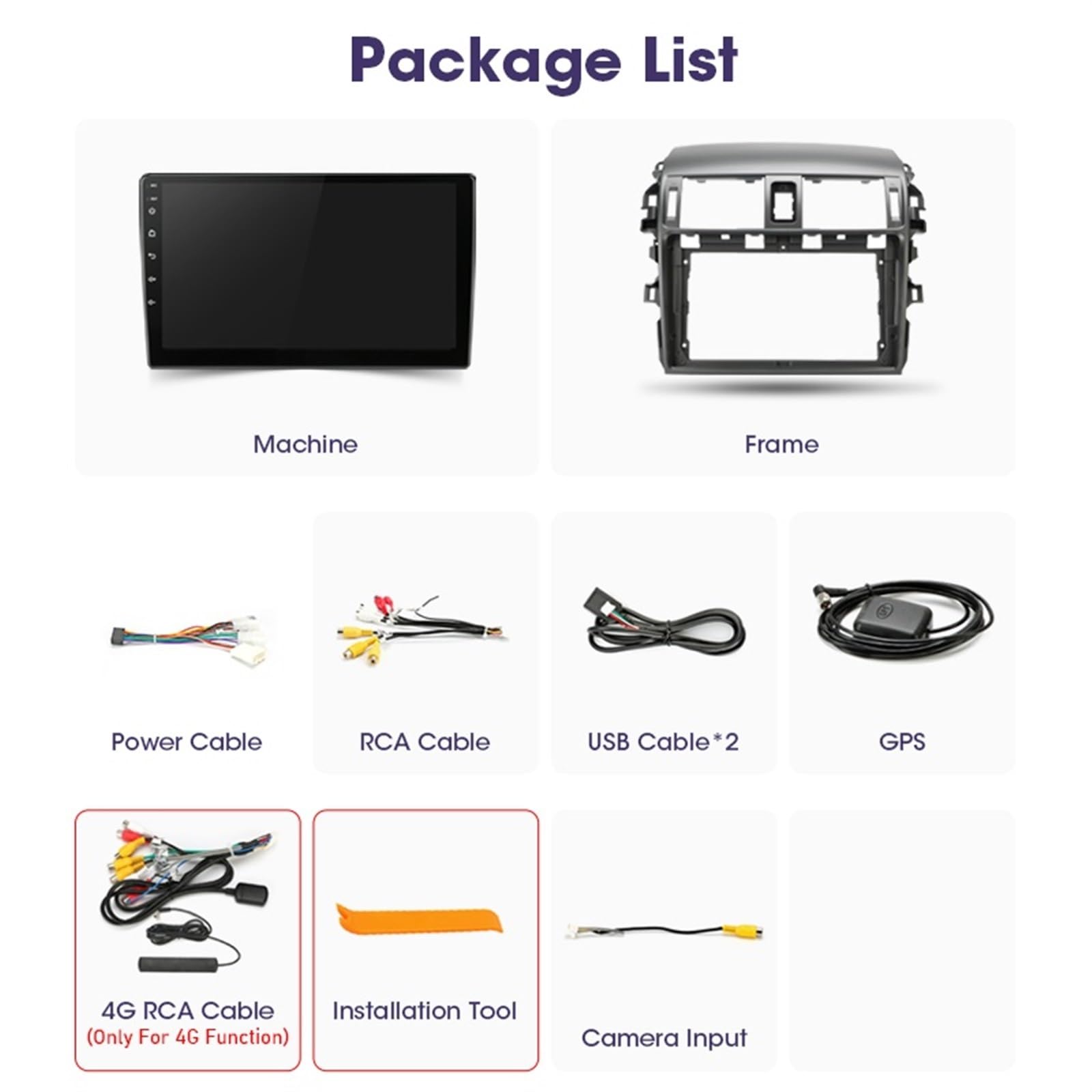 Nawigacja satelitarna Radio Samochodowe Nawigacja GPS Multimedialny Odtwarzacz Wideo Stereo(T3L P-DVR(Carplay))