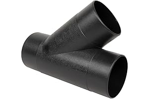POWERTEC 4 Inch Y Fitting for 4 Inch Dust Collection Hose