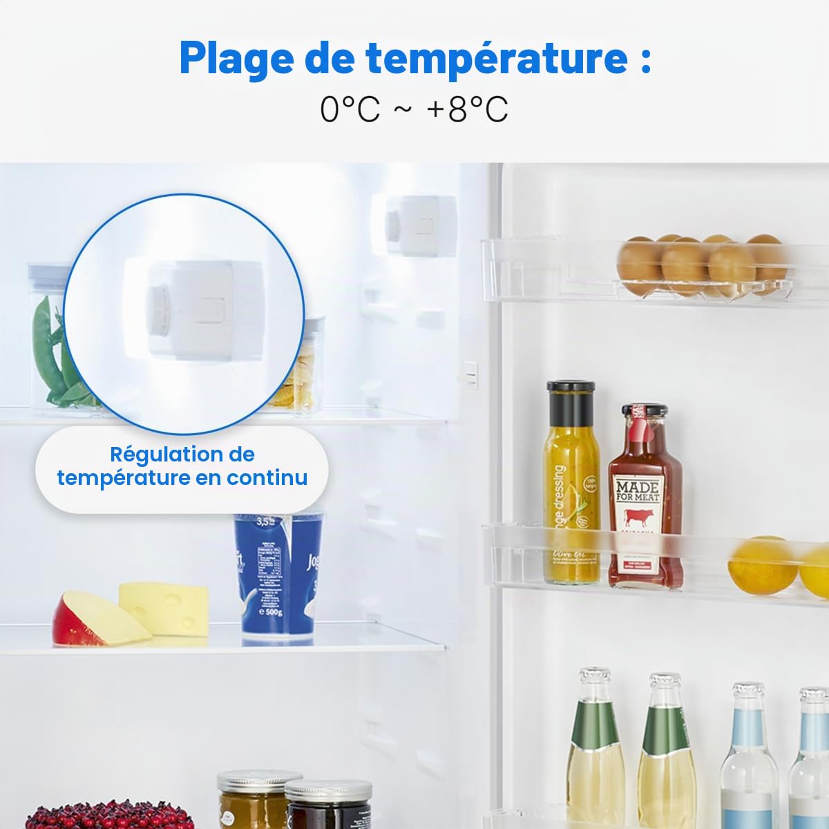 Réfrigérateur 242L Inox Bomann VS7363-Inox
