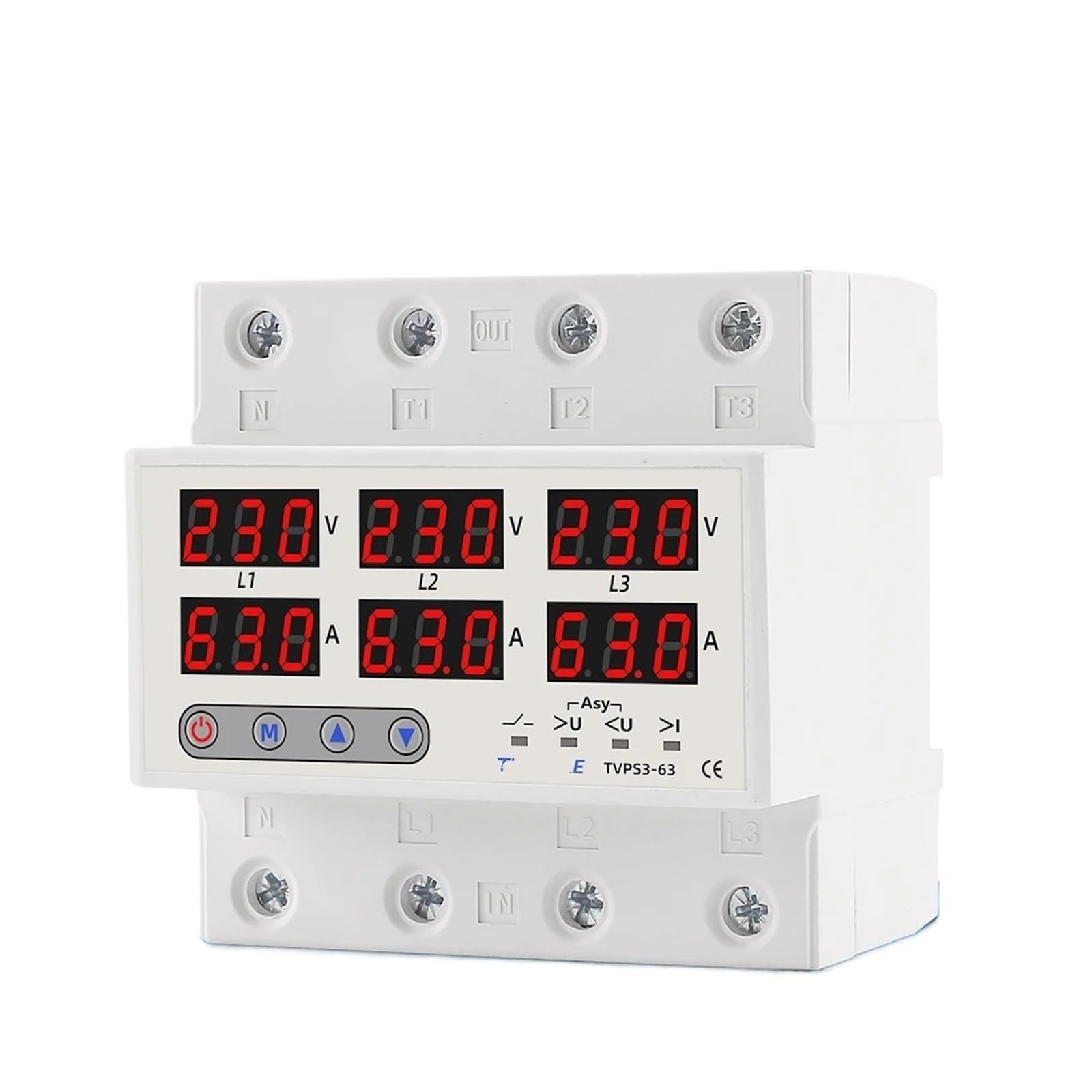 Limiteur de Courant Triphasé 3X230V Contre la Surcharge du Tableau - 2