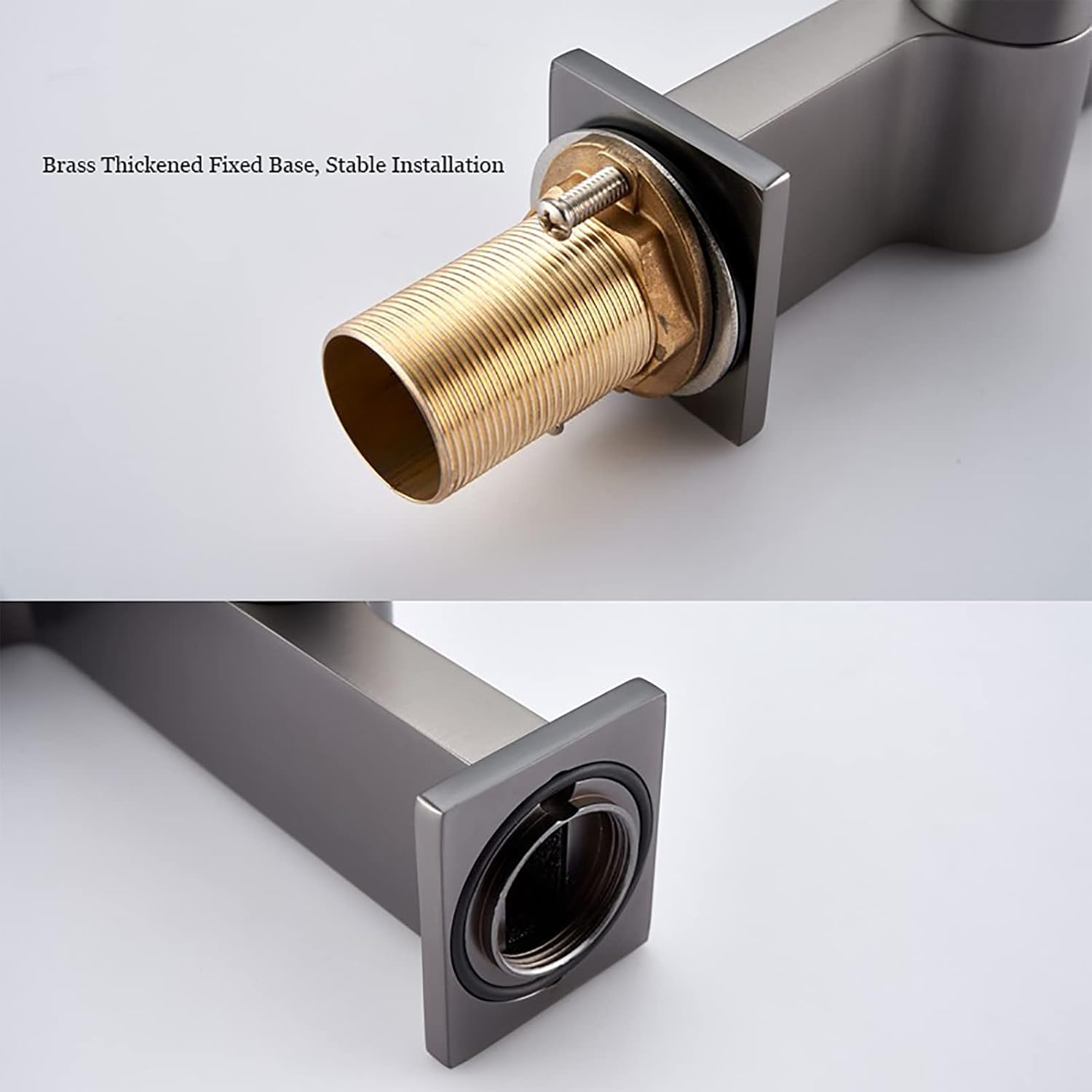 浴室用蛇口 真鍮 浴室シンク用蛇口 デッキマウント 洗面台用ミキサータップ シングルハンドル シングルホール ベッセルシンク用蛇口