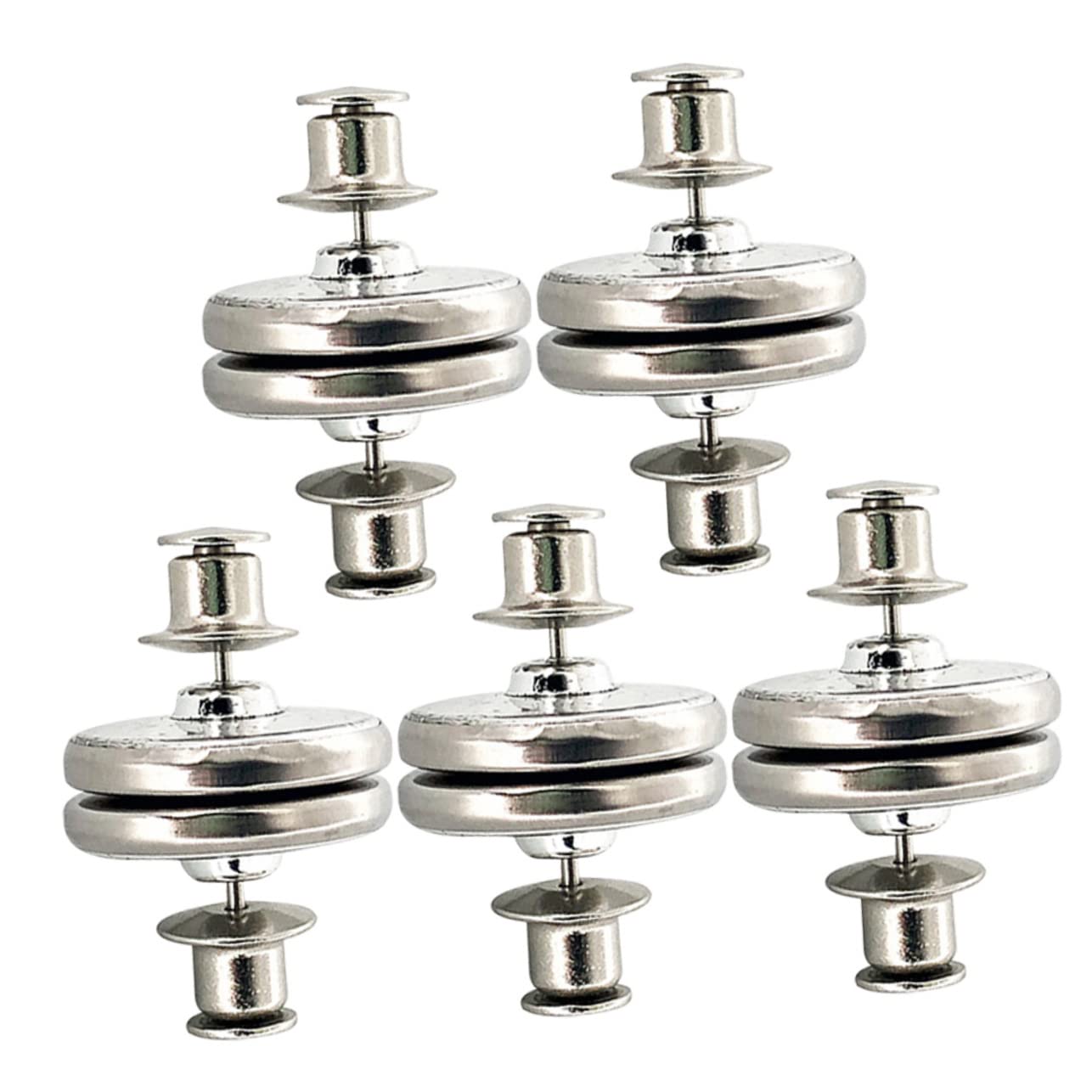 Soportes magnéticos para cortina OUdini con cierre de botón a presión, 5 pares 2.5cm