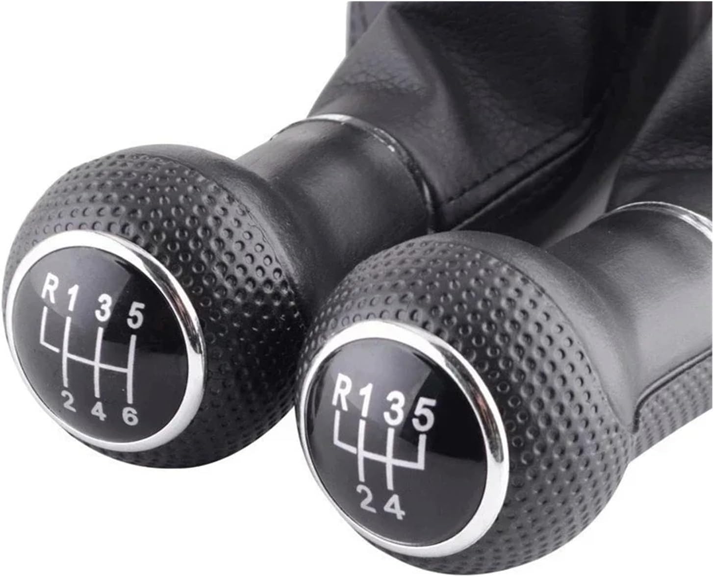 Car Shift Knob Replacement for VW for Golf 4 IV MK4 for GTI R32 for Bora for Jetta 1999-2004 5 6 Speed Black Frame Gear Shift Knob Lever Gaiter Boot 12mm(G 5 Speed)(G 6 Speed)