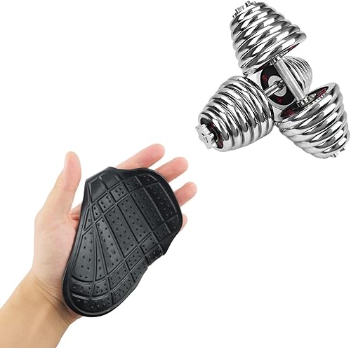 Miniatura 4 de 2 almohadillas de agarre para levantamiento de pesas, culturismo para levantamiento de pesas, culturismo, color negro