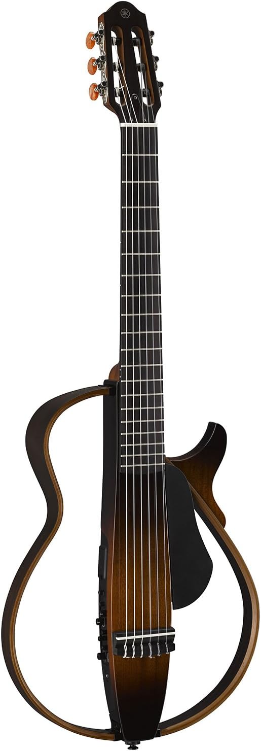 SLG200N TBS Nylon String Silent Guitar with Hard Gig Bag, Tobacco Sunburst