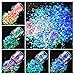 Tatuo 10 Boxes Nail Chunky Glitter Sequins Iridescent Flakes Cosmetic Paillette Ultra-thin Tips with 10 Pieces Eyeshadow Brushes for Face Body Hair Nails (Mixed Colors)
