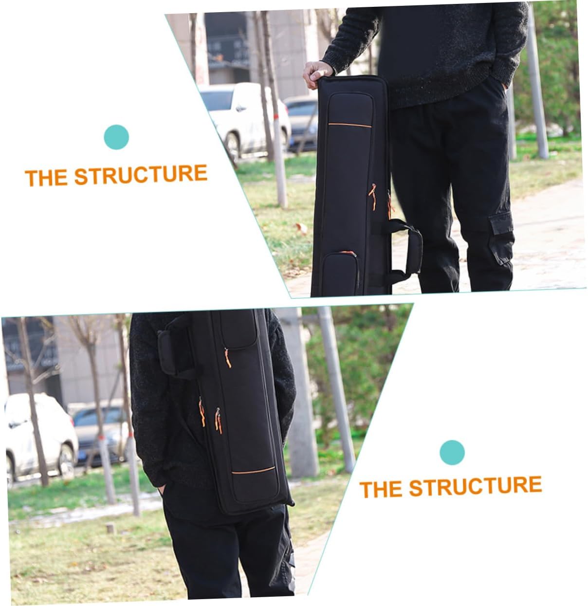 Abaodam Trombone Gig Case Oxford Cloth Backpack for Trombone Musical Instrument Storage