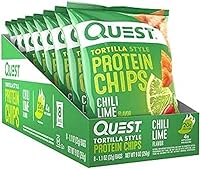 Vista 26 de Quest Nutrition - Chips de proteína estilo tortilla, Buffalo Ranch, 0.67 oz de proteína, 0.14 oz de carbohidratos netos, aperitivo de proteínas sin