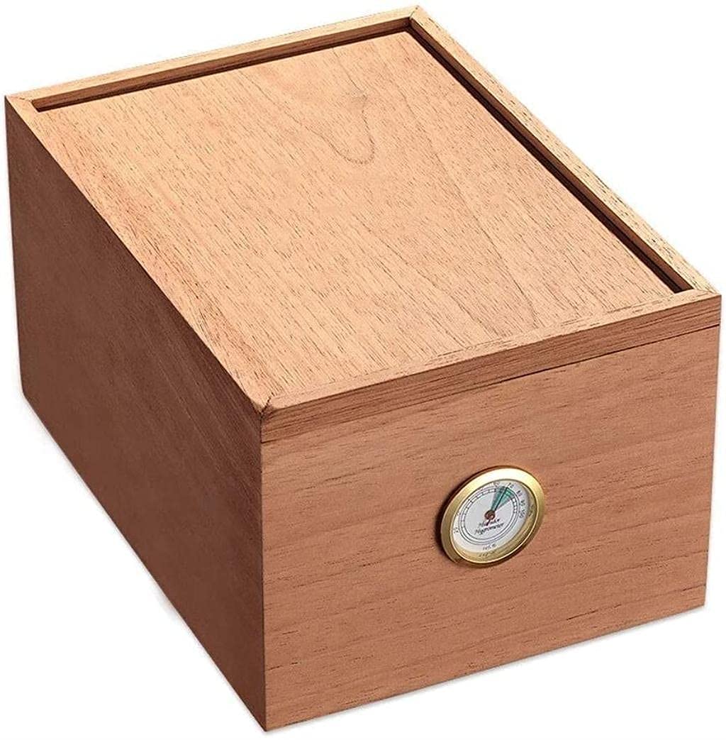 ALREMO HUANGXING - Cigar Box Wood Storage Box with Lid Decorative Boxes Stash Boxes Decorative Box