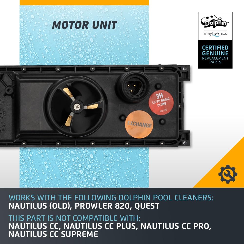 Dolphin Genuine Replacement Part — Robotic Pool Cleaner Motor Unit — Part Number 99953033-EX