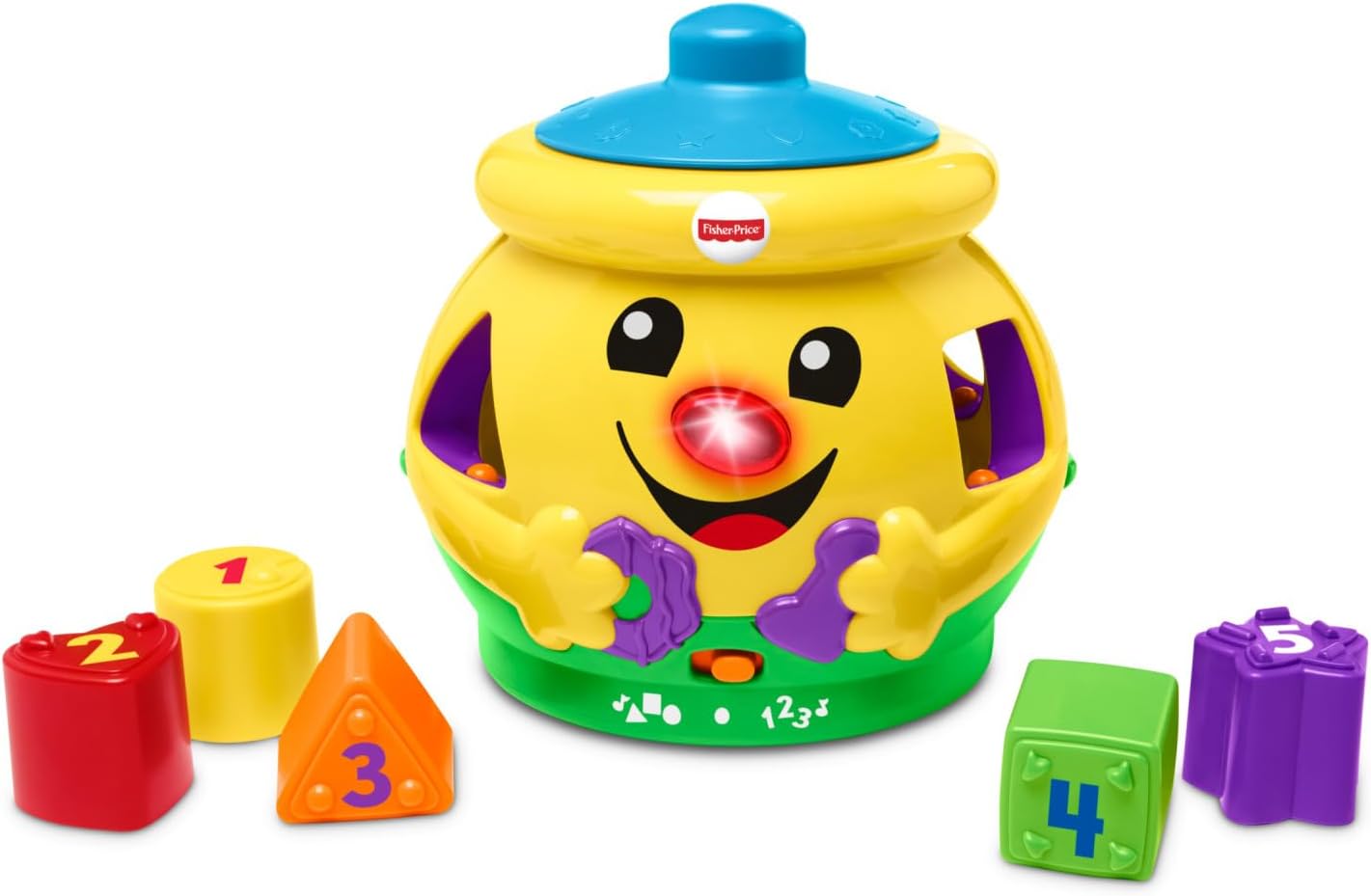 H8179 Cookie Shape Surprise, Laugh and Learn Shape Sorter Baby Learning Toy with Numbers, Colours and Music, Suitable for 6 Months+