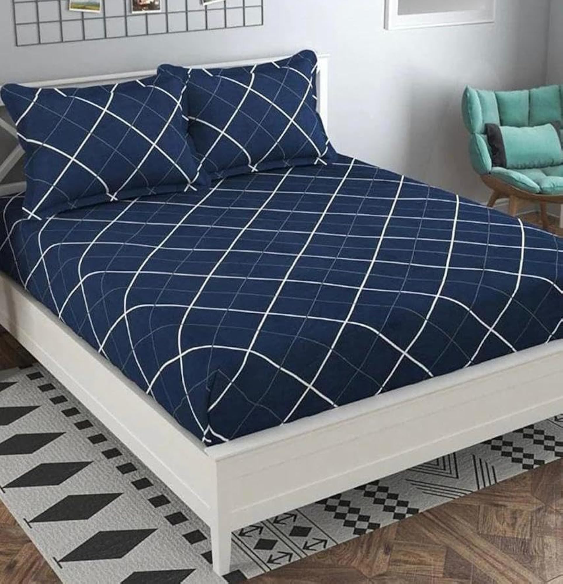 King Size AC Comforter with Matching Bedsheet & 2 Pillow Covers
