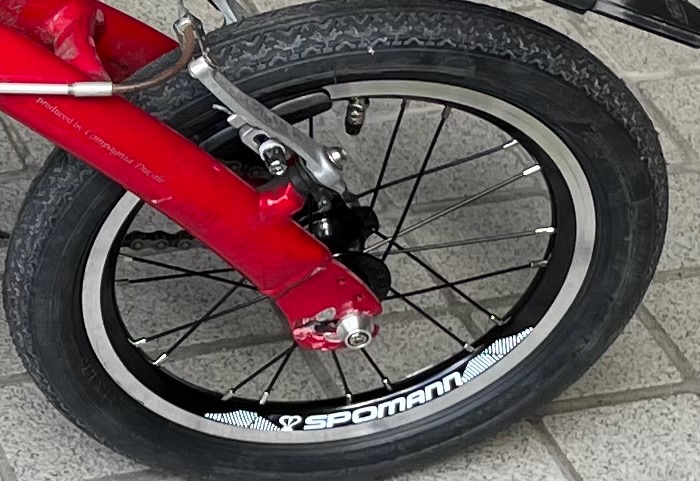 Amazon | 折りたたみ自転車用 ホイールセット 9T 14インチ Vブレーキ
