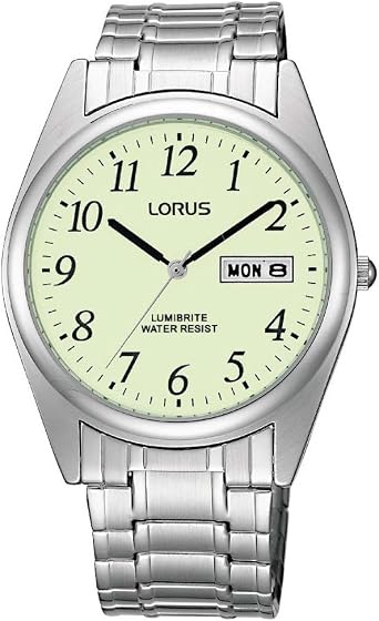 Lorus RXN29BX9 Gents Lumibrite Expanding Bracelet Watch