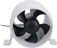Vista 2 de 4" Attwood Turbo 4000 ventilador de sentina en línea ventilador de ventilación de cabina 12v 145 CFM