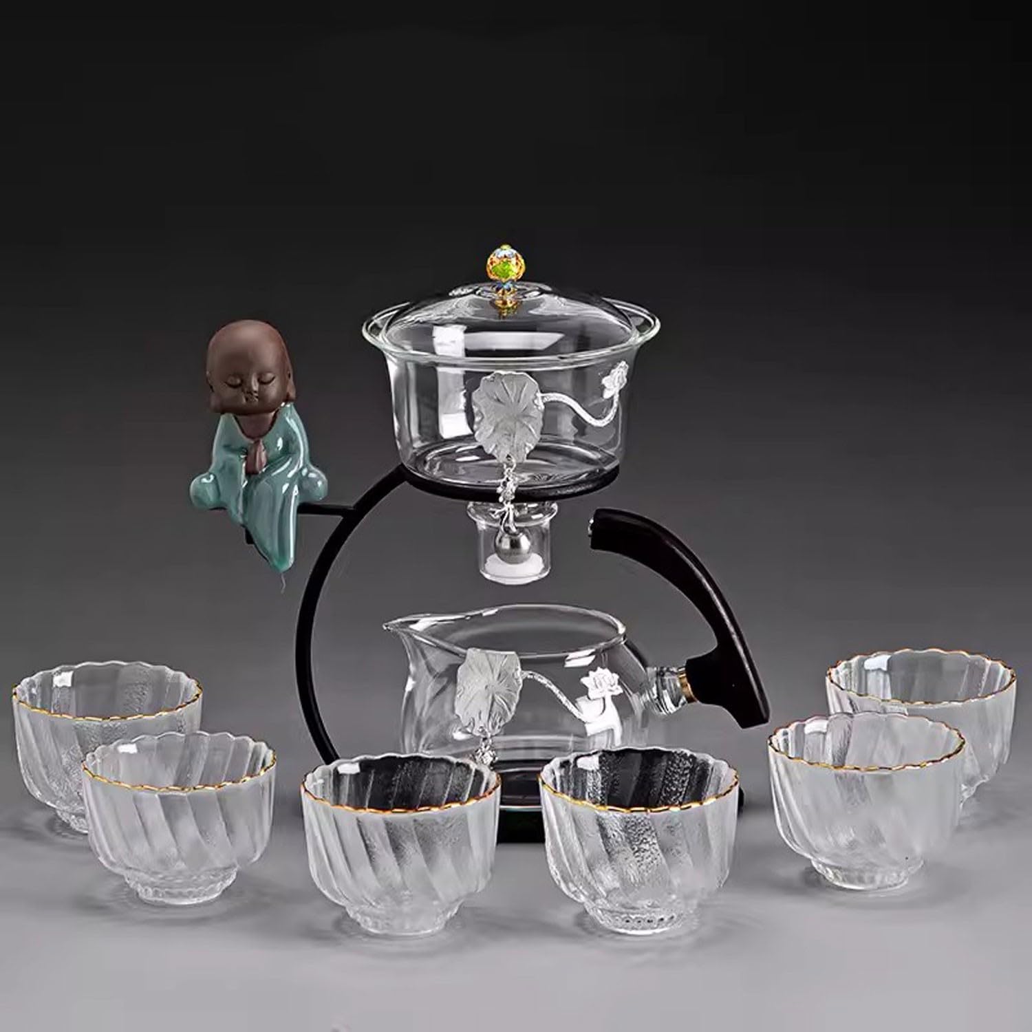 teekanne mit stövchen Matcha Tee Set Kungfu-Teeset, automatisches Teezubereitungsartefakt für den Haushalt(Color:15,Size:)