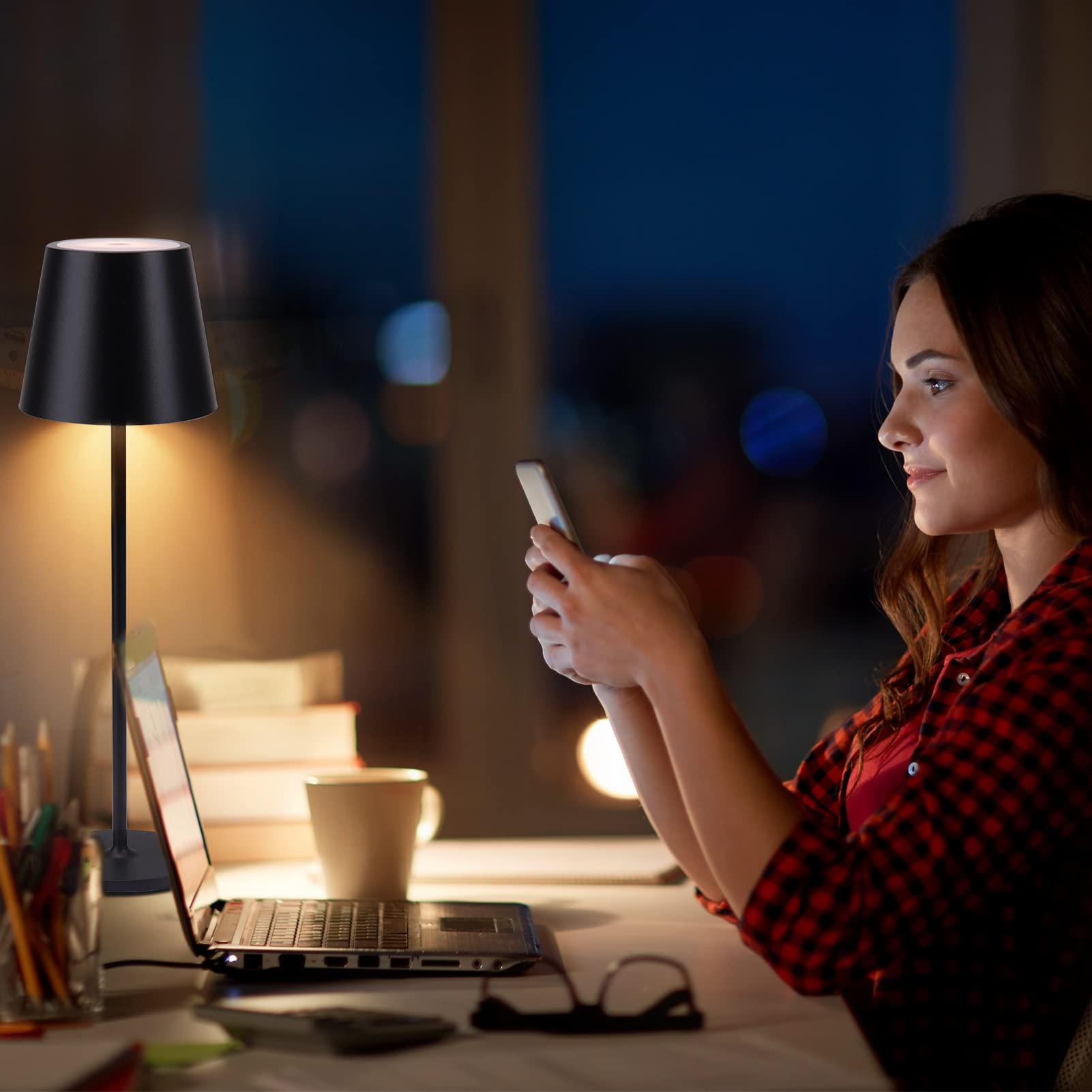 K-Bright Mini-Led-Tafellamp Voor Binnen en Buiten, Kleine Dimbare Led