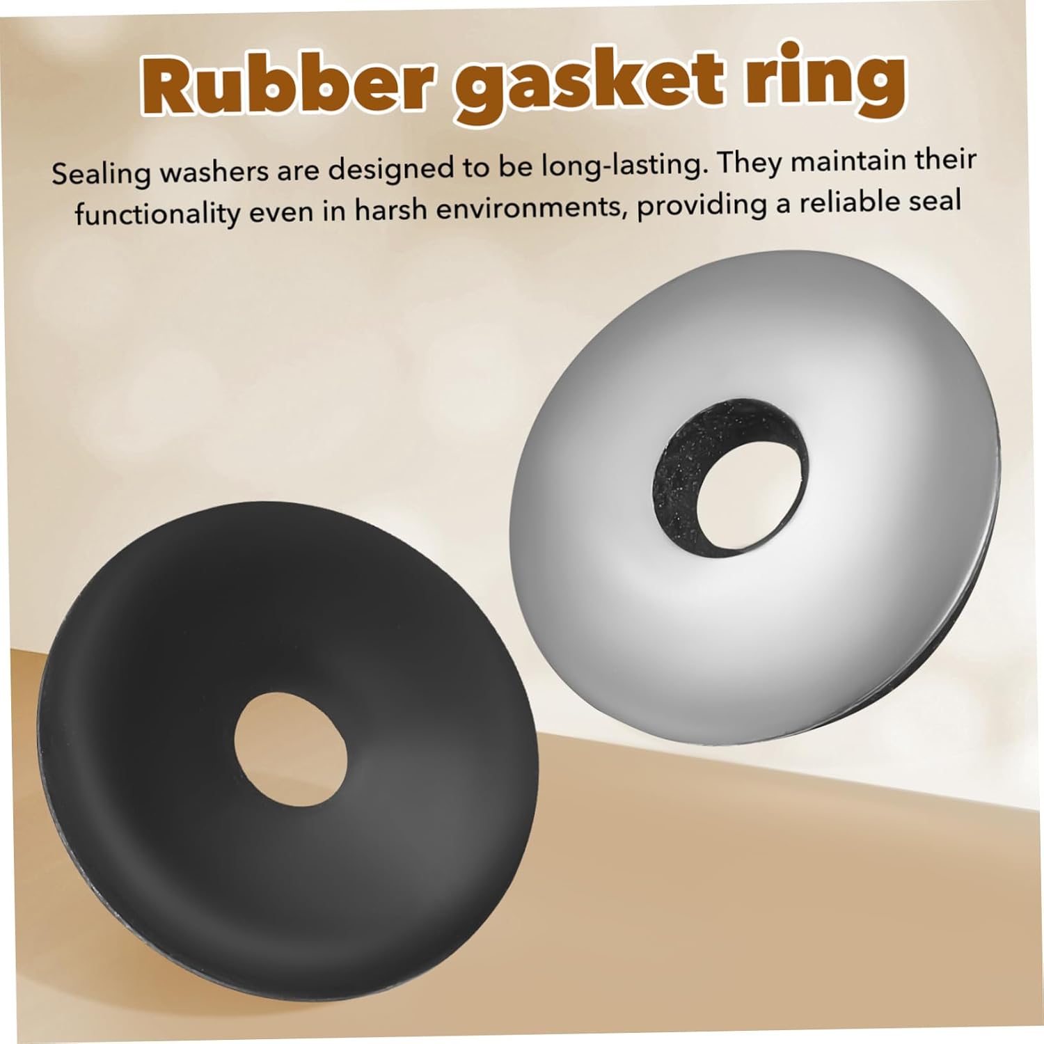 100pcs Neoprene Bonded Seal Washers Sealing Washer for Bolts Screws Epdm Bonded Stainless Steel Rubber Sealing Gasket