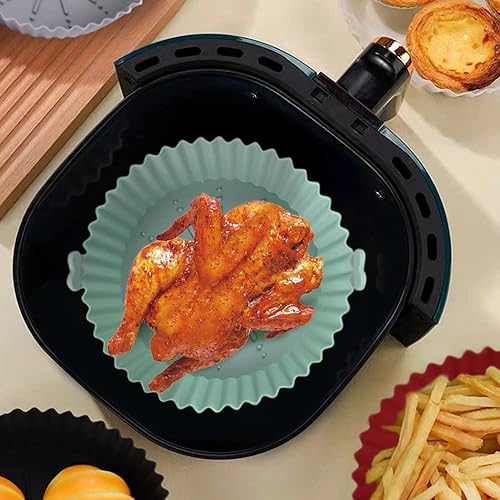 Miniatura 4 de Accesorios para freidora de aire forros de silicona paquete de 2 freidoras de aire accesorios para freidora de aire freidora de silicona cesta de