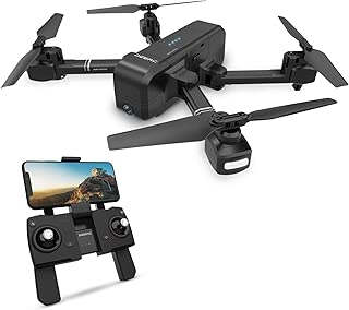 DEERC ドローン GPS搭載 おりたたみ式 1080P HDカメラ付き 飛行時間最大15分 飛行距離最大600M 高度維持 生中継 リターンモード フォローミーモード ヘッドレスモード搭載 モード1/２自由転換 国内認証済み 2.4GHz 4CH DEERC ドローン DE25