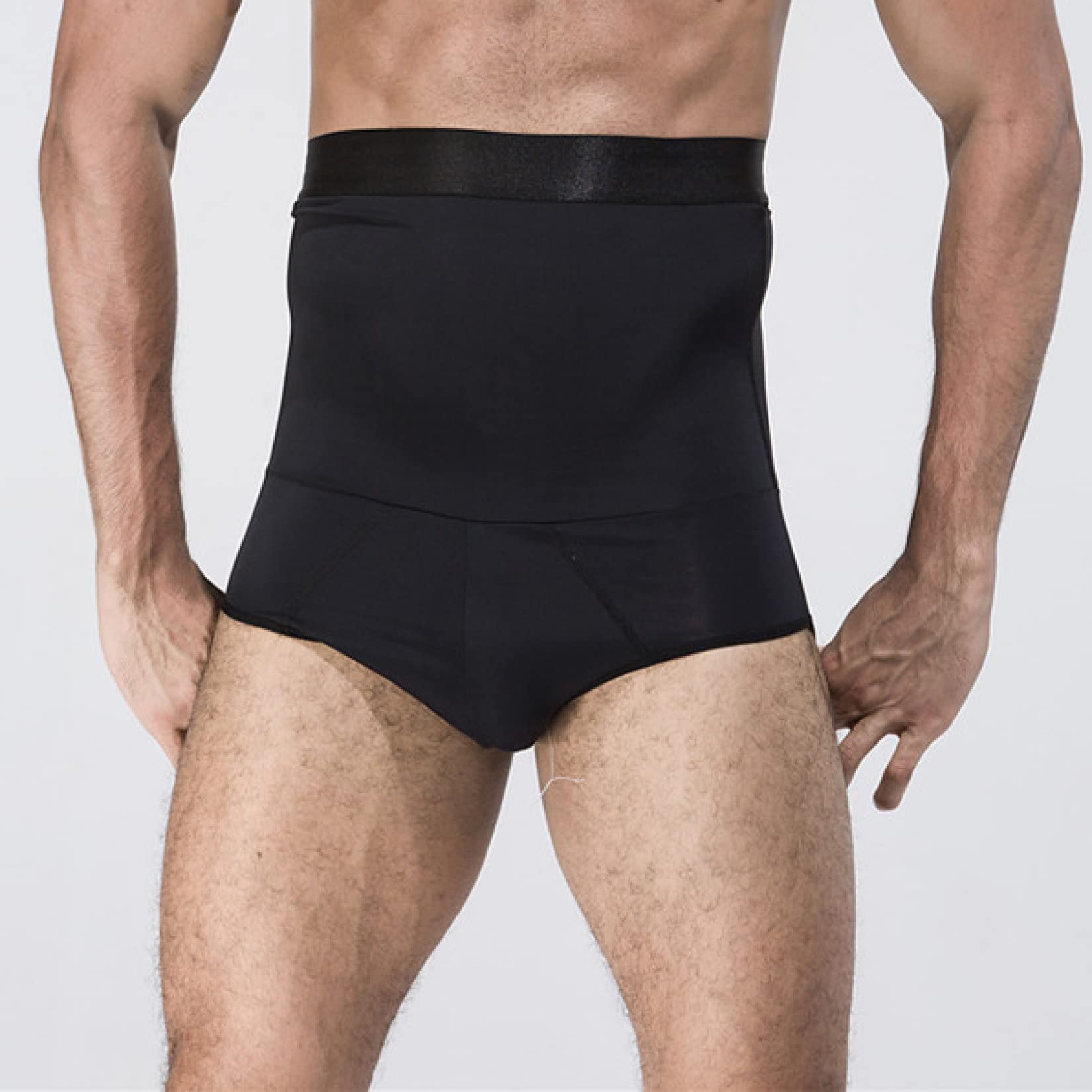 Pantalones Cortos moldeadores de Cintura Alta para Hombres, Bragas de compresión Que levantan los glúteos - Faja Reductora de Cintura y Ropa Interior Moldeadora.