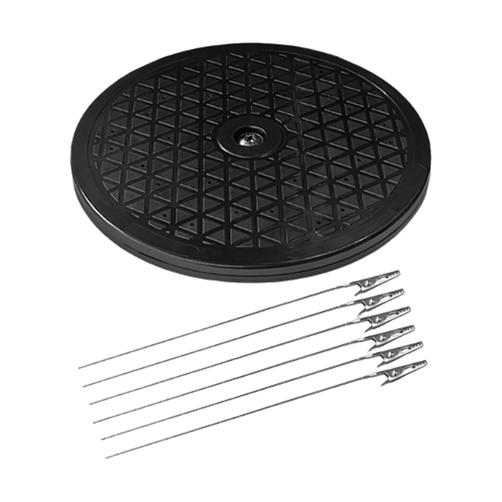19.5cm Diameter Rotating Work Platform with Adjustable Clamps for Detailed Miniature Work Adjustable Model Sprinkle Station