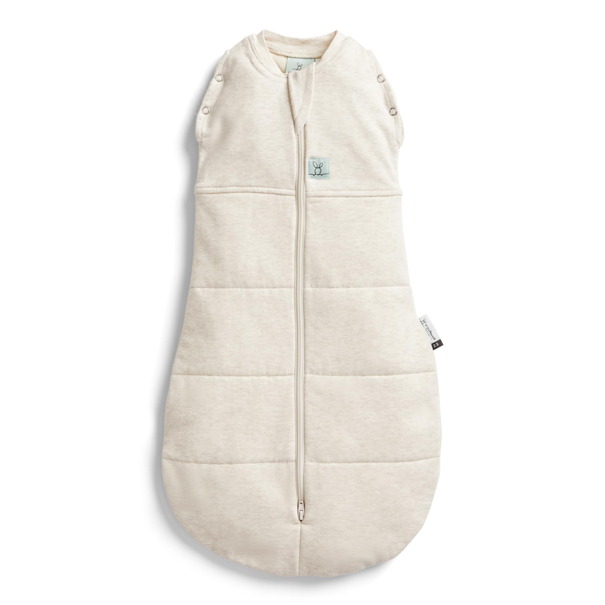 Rackhams Organic Winter Cocoon Swaddle Sleeping Bag - Oatmeal - 2.5 Tog - 03-06M
