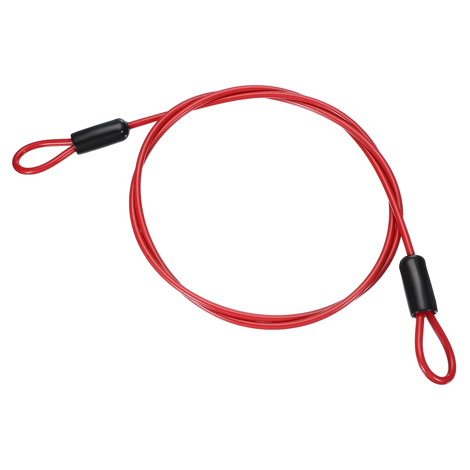 PATIKIL 5/32" Dia Vinyl Coated Stainless Steel Cable with Loops