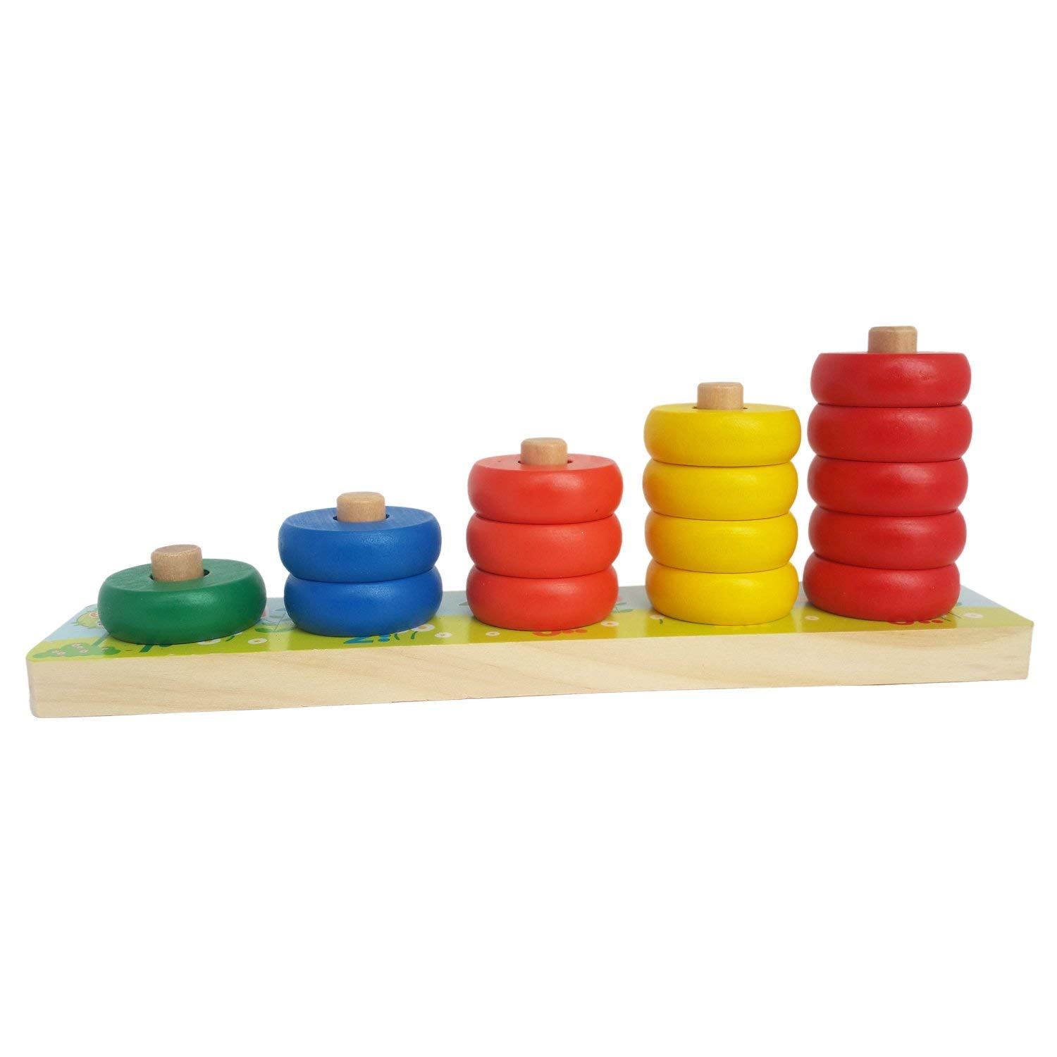 GAJUS Kids Fav Rainbow Calculation Counting Stacker Math Toy (15 Pieces) | Number Learning Stacking Rings | Early Educational STEM Toys for Toddlers Kids 18 Months + (B07WSNHPSP) Amazon Price History, Amazon Price Tracker