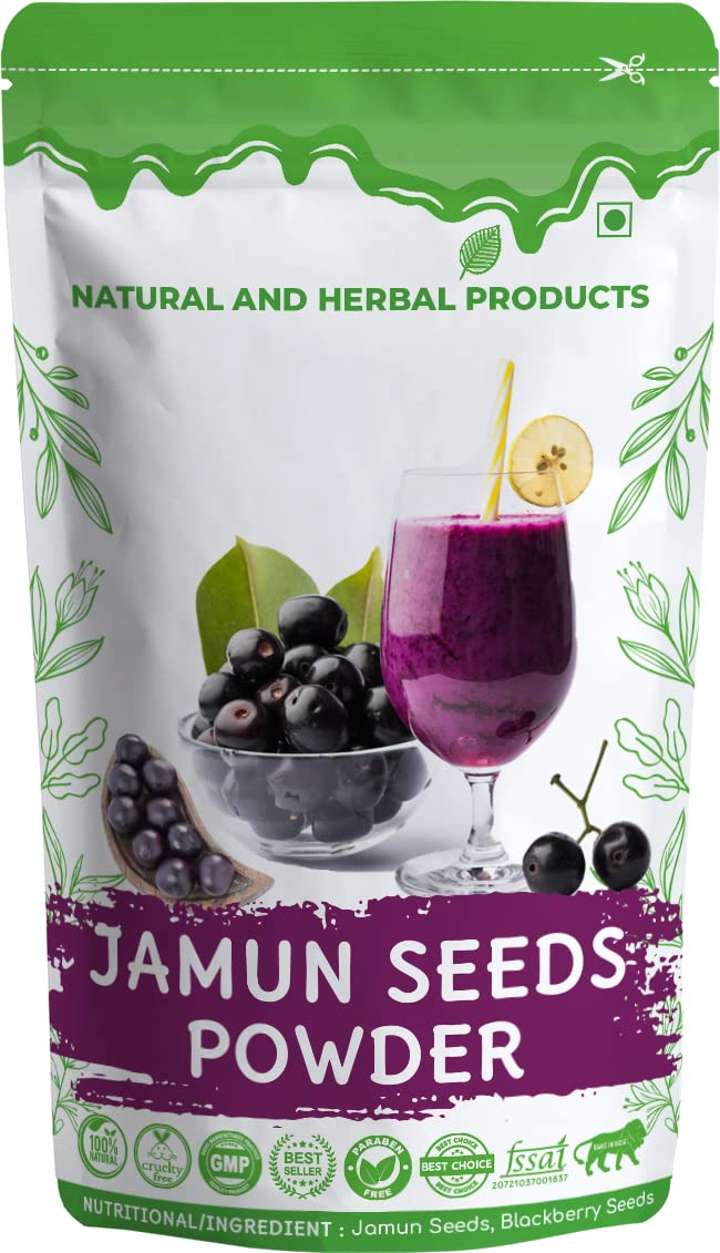 Jamun Seed Powder, Good for Diabetes, Control blood glucose level