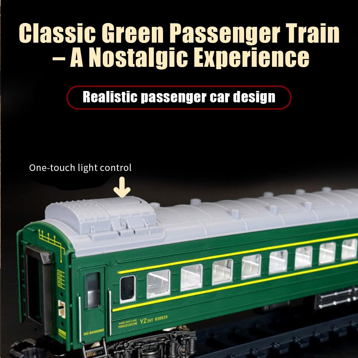 Juego de tren eléctrico de Navidad RC que puede correr, modelo de locomotoras con luces y efectos de sonido, gran regalo para los entusiastas del tren de vapor