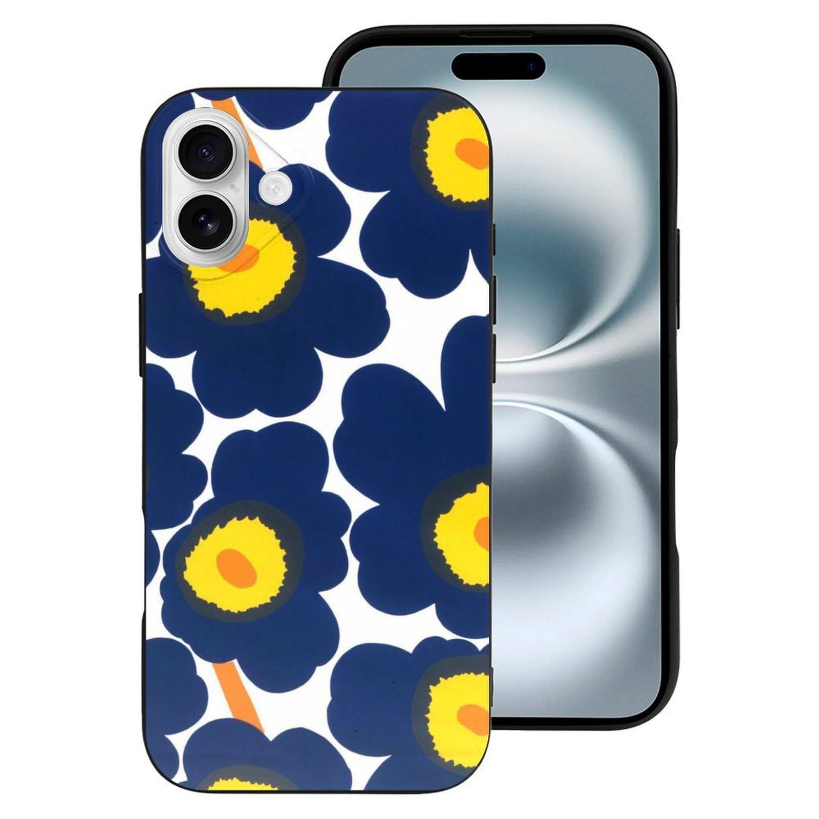 Amazon.co.jp: iPhone 16 Case, Marimekko Floral Pattern Smartphone