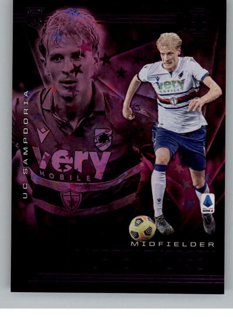 Panini Prizm2020-21 Panini Chronicles PURPLE Illusions Serie A ASTRO #25 Morten Thorsby UC Sampdoria Official Soccer/Futbol Trading Card in Raw (NM or Better) Condition