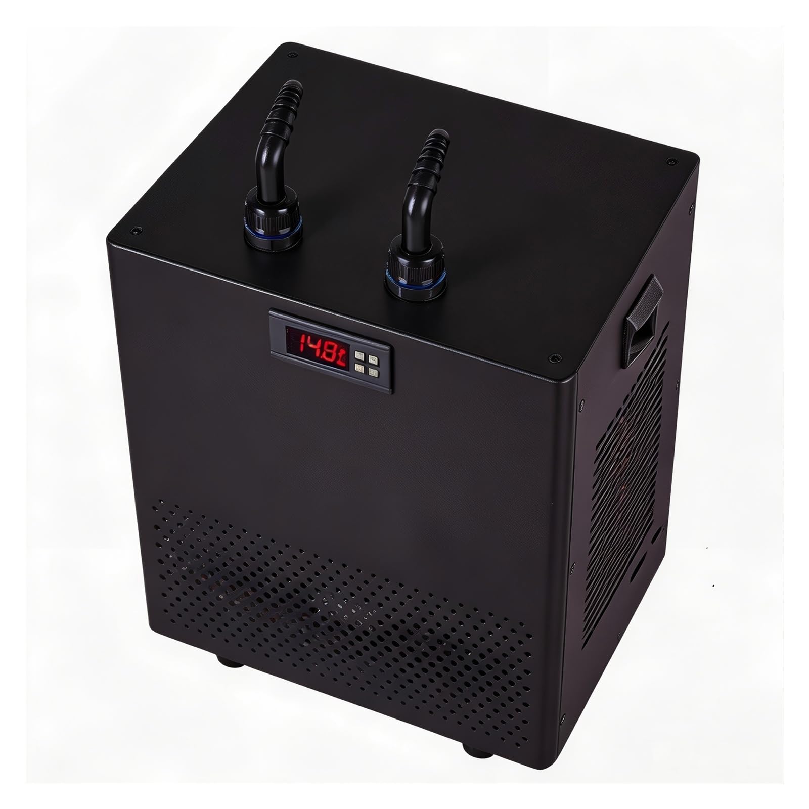 Enfriador de acuario de agua dulce 160L, enfriador de pecera con bomba silenciosa y tubería de 3M, enfriador de agua hidropónico for ajolote y camarones(100L(26gal))
